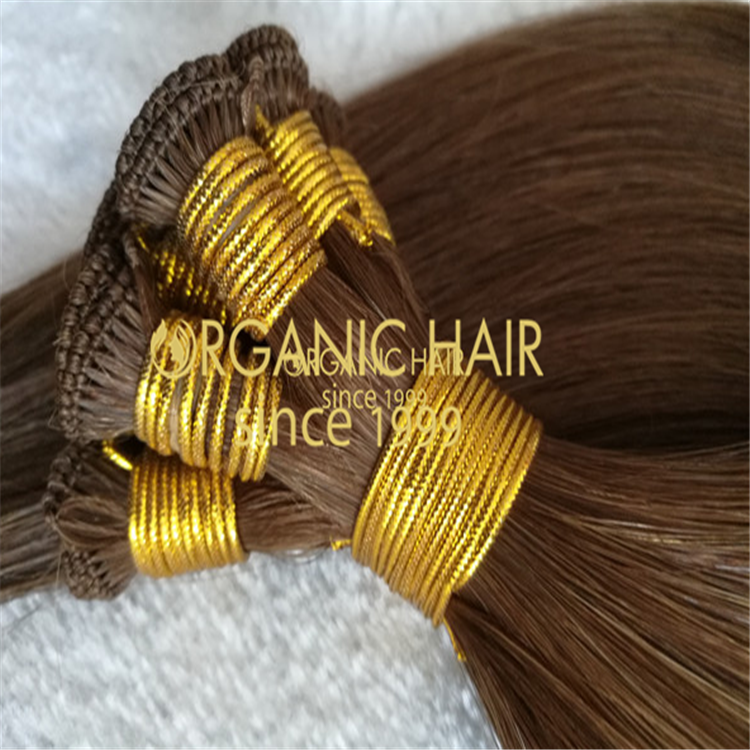 China wholesale 100% virgin human hand tie weft ,double drawn A33